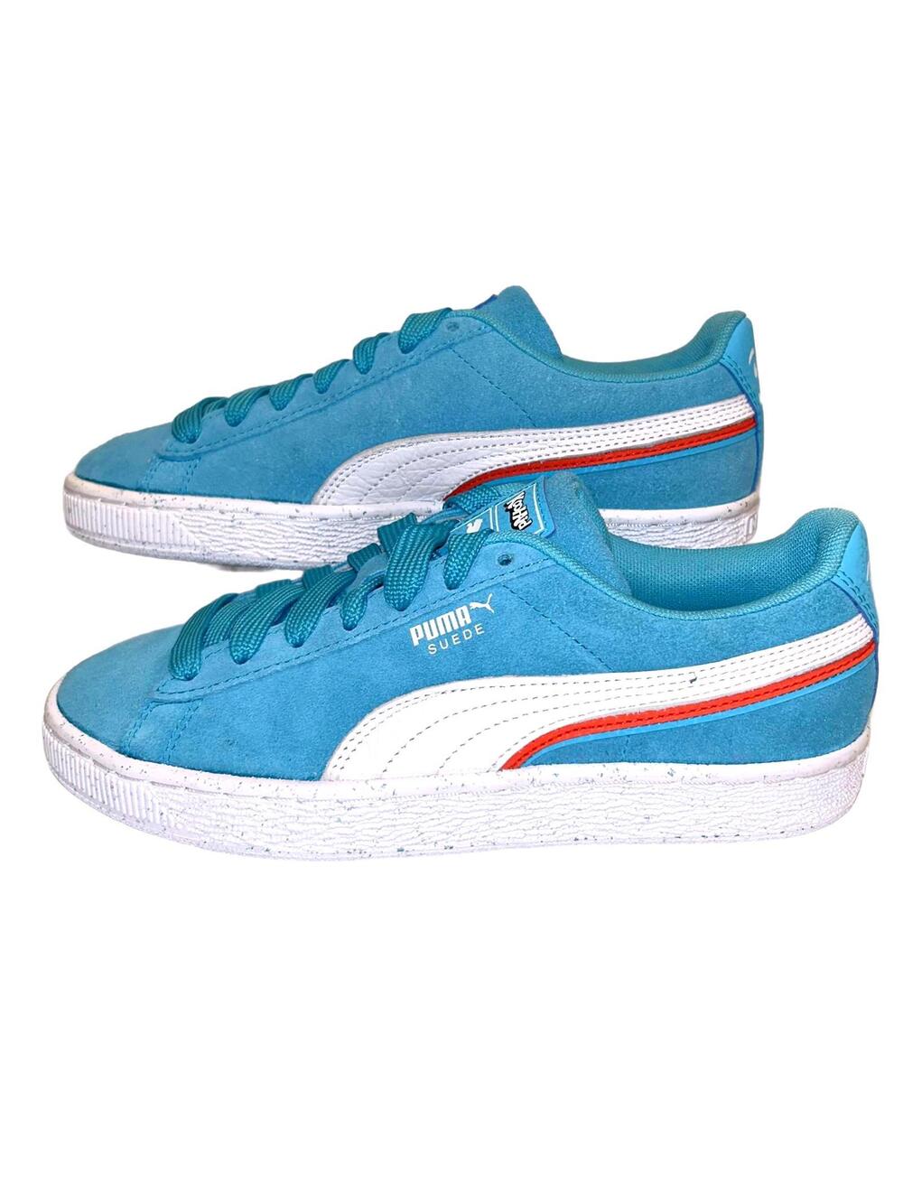 Kool-Aid x Puma LIMITED Suede Sneakers, "Aqua" Youth 5.5 | NEW